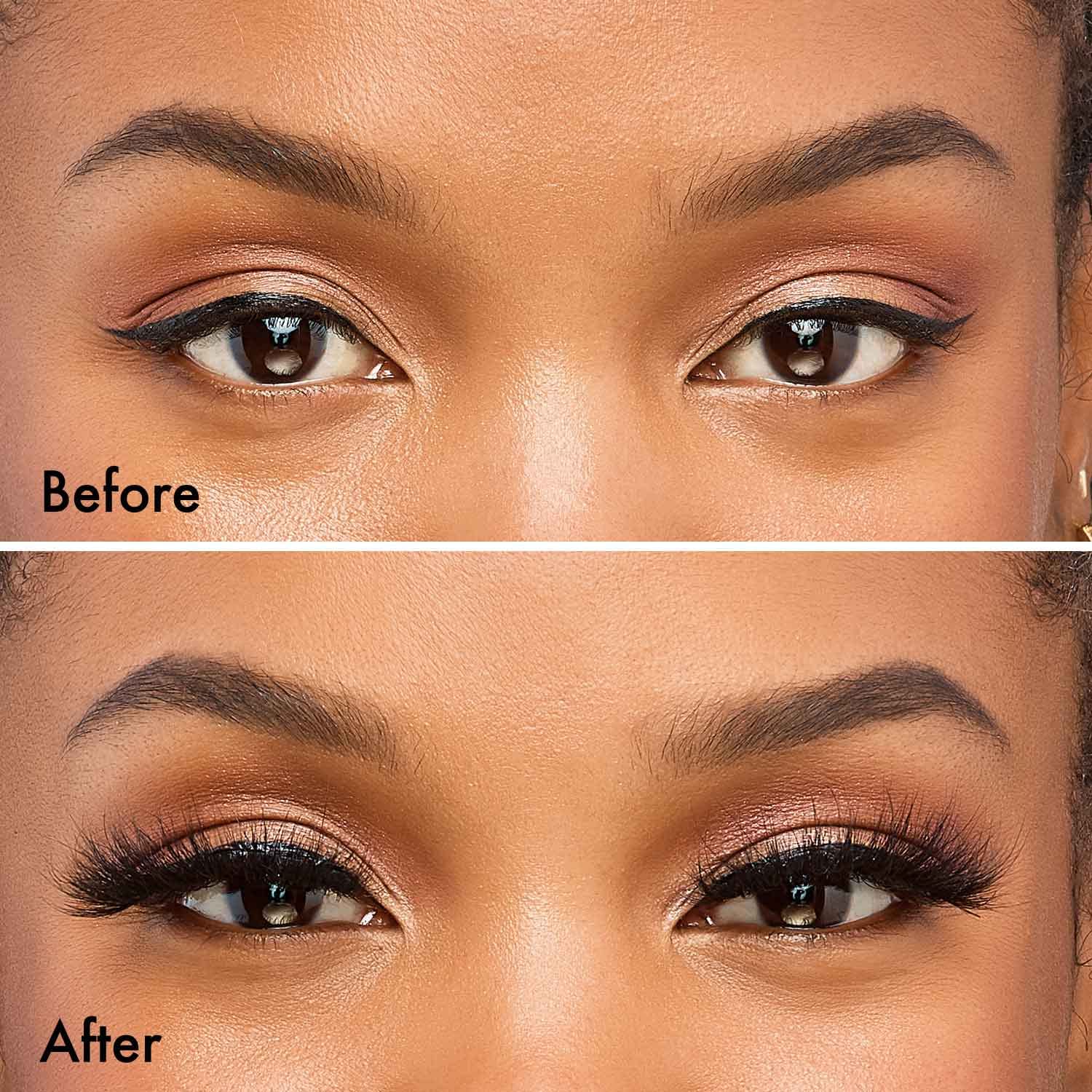 i-ENVY Mink 3D Lashes display wispy volume for bold eye makeup