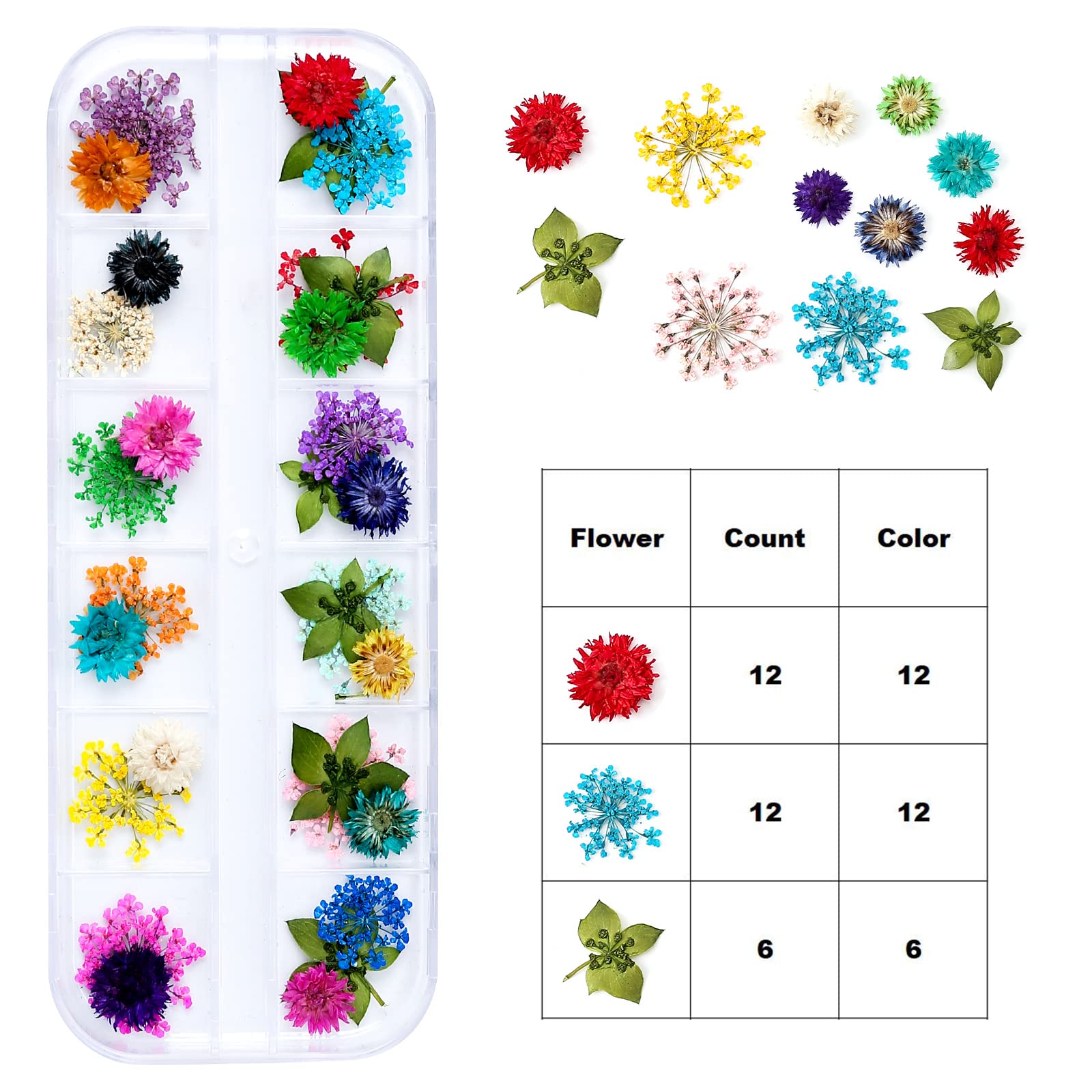 iFancer flowers in 6-12 colors offering colorful, realistic results for crafts