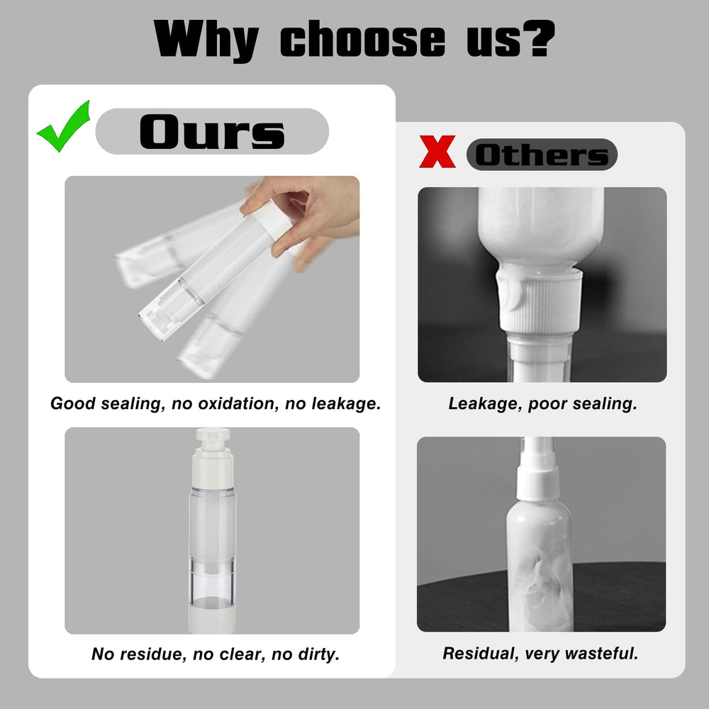 IFDGCTK airless bottle pump close-up highlights durable dispensing mechanism.