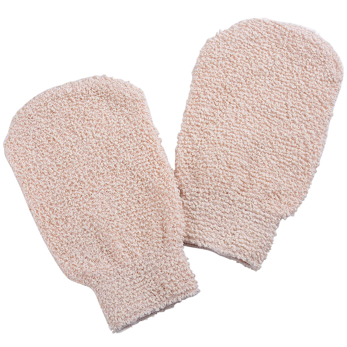 i frmmy bath gloves elastic-fit for secure, comfortable shower scrub