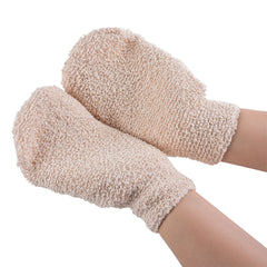 i frmmy bath gloves gentle exfoliation visually shown for smoother skin
