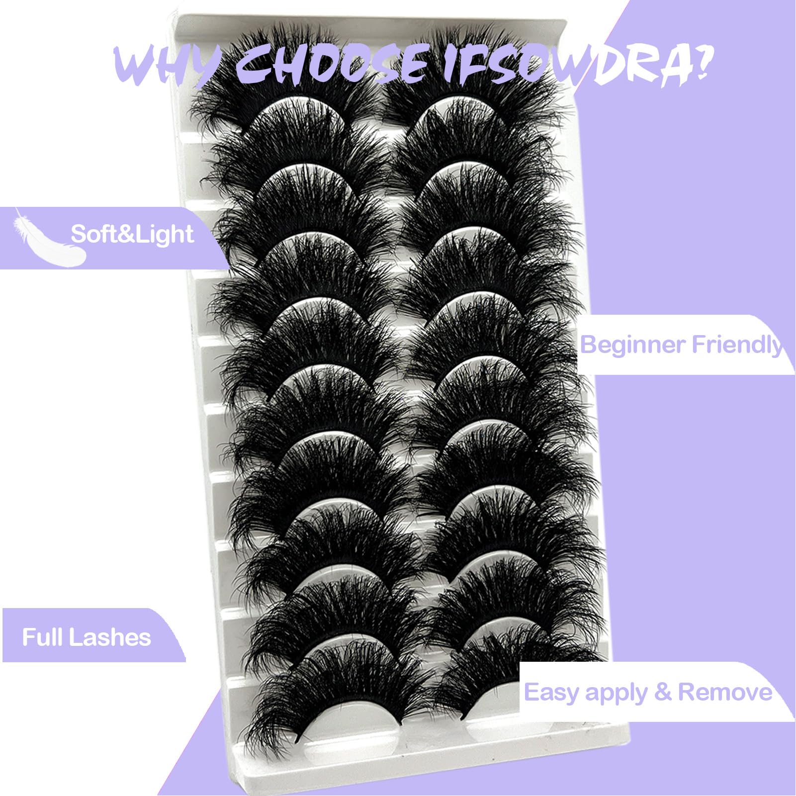 IFSOWDRA cat-eye lashes amplify gaze with dramatic, lightweight design.