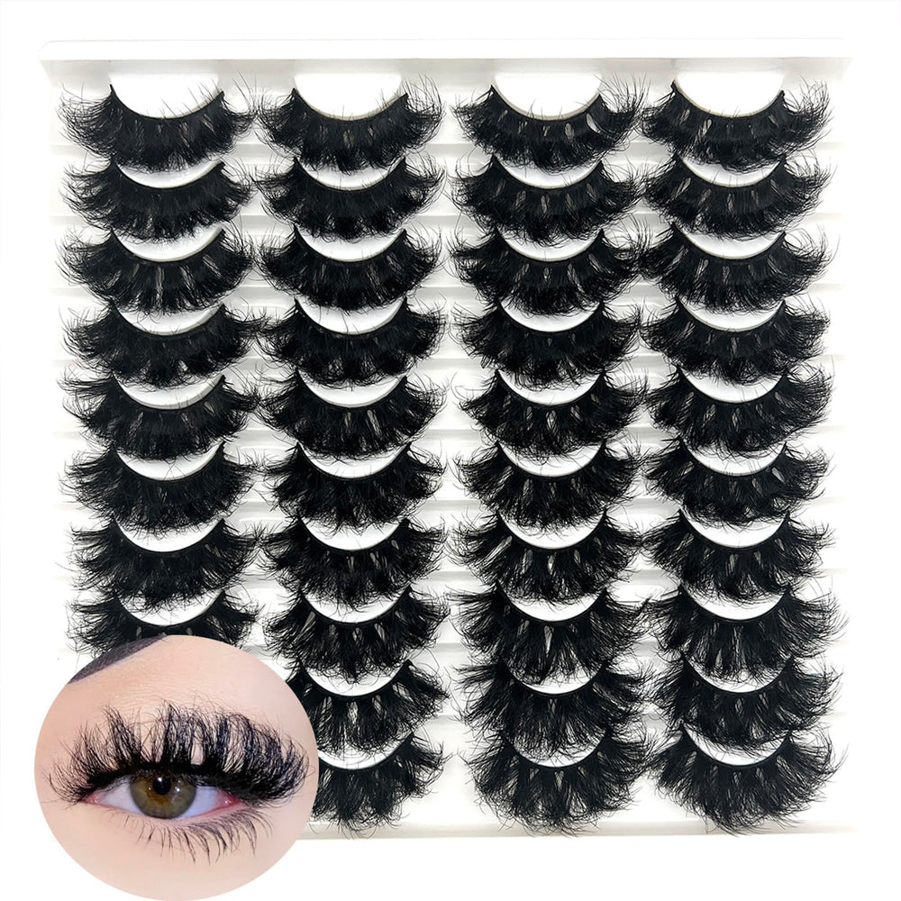 IFSOWDRA dramatic fluffy lashes 20mm wispy strip for natural volume