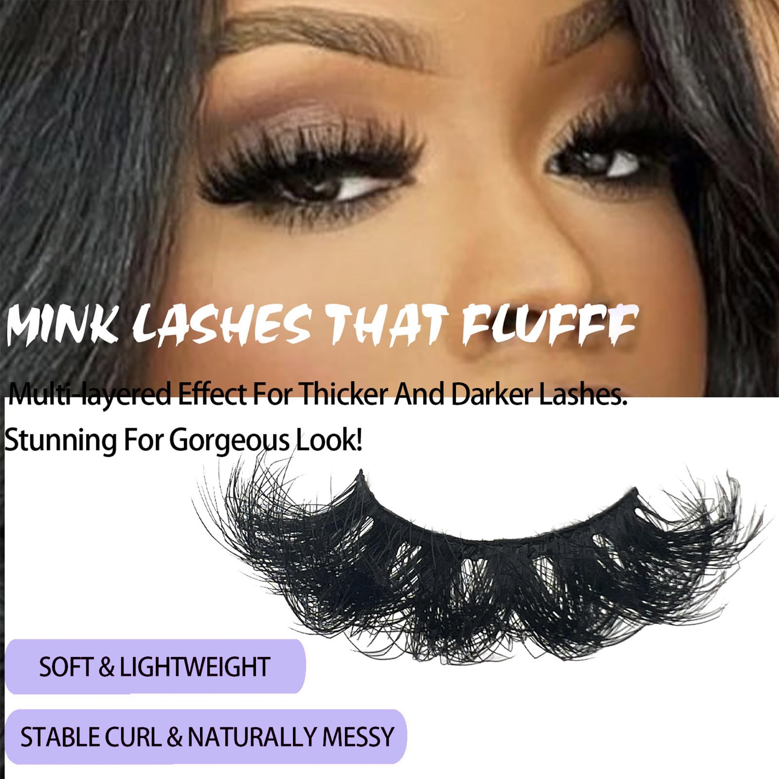 IFSOWDRA easy apply lashes with soft cotton band comfort