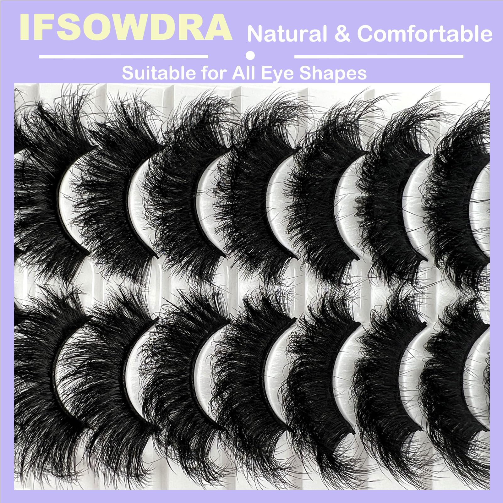 IFSOWDRA easy-apply strip lashes with a soft band for mold-friendly fit.