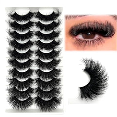 IFSOWDRA mink lashes 3D multi-layer closeup shows crisscross fullness and depth.