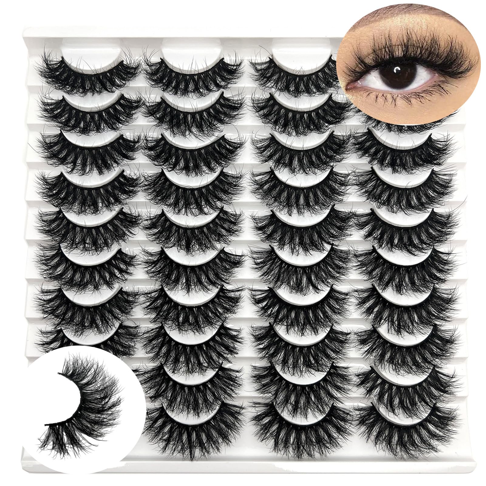 IFSOWDRA mink lashes wispy 16-18mm for effortless everyday glamour