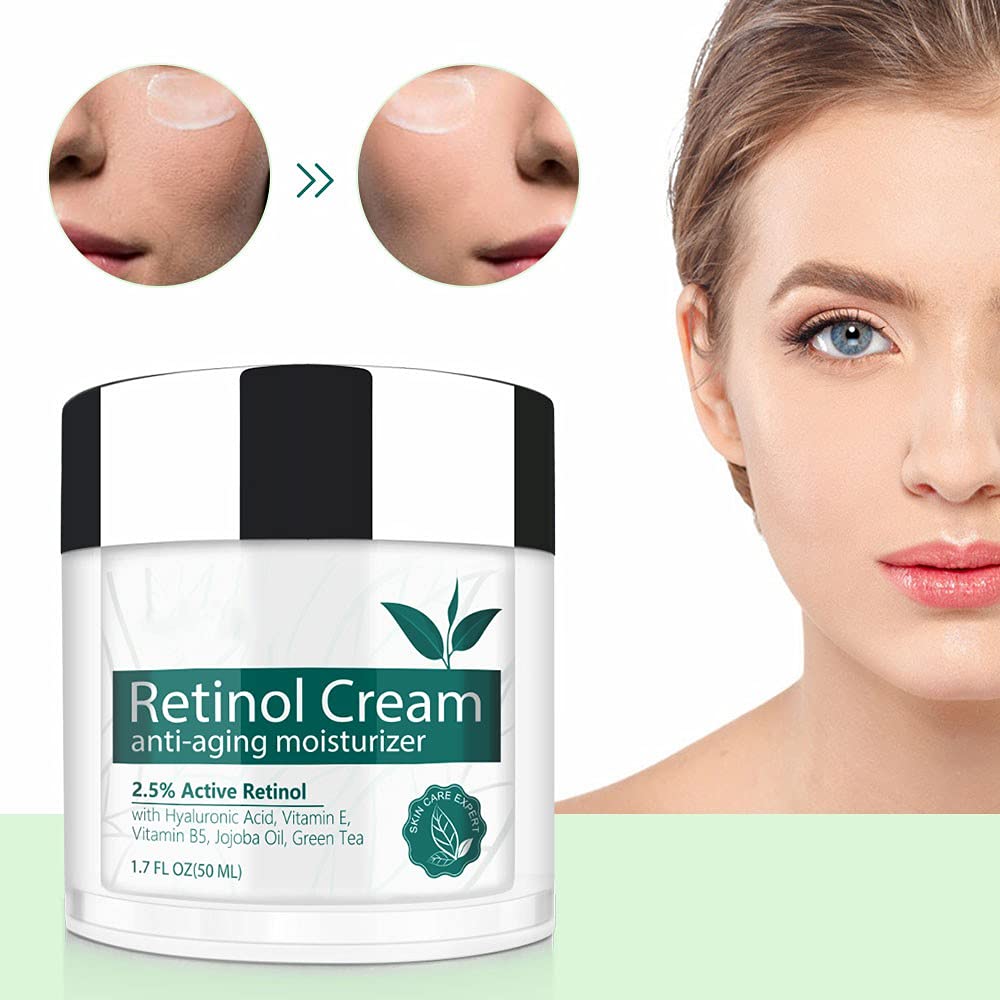 IFUDOIT retinol cream on vanity with soft lighting ideal for day and night use