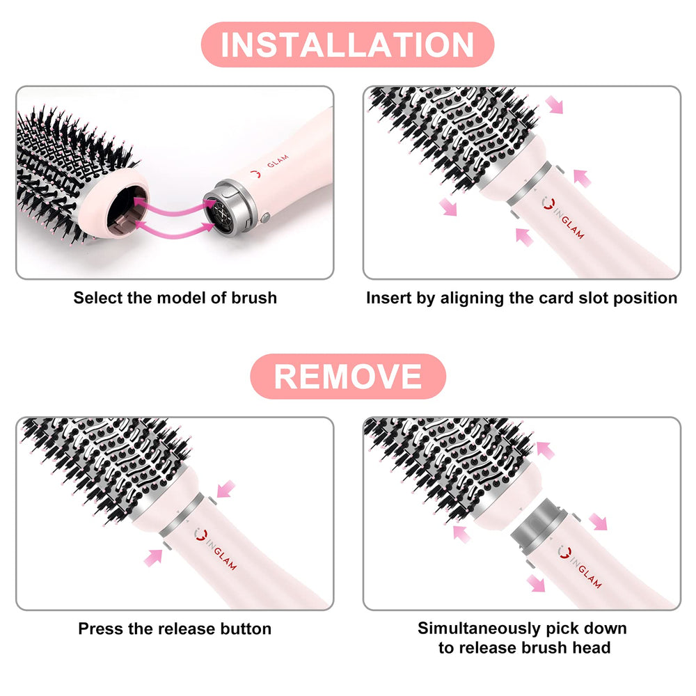 IG INGLAM drying head attachment demonstrates fast-dry capability with gentle care