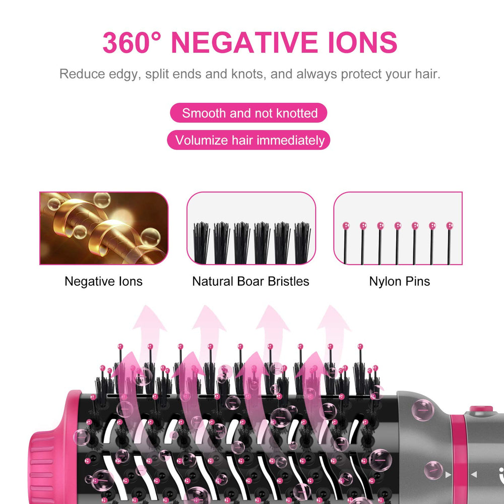 IG INGLAM negative ions technology dryer reduces static for shiny hair.