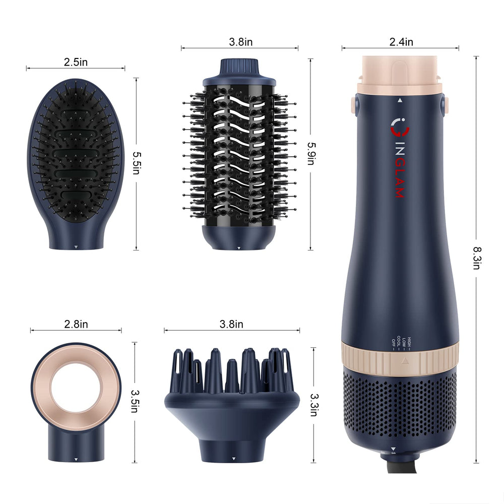 IG INGLAM curling head creates soft waves with controlled heat