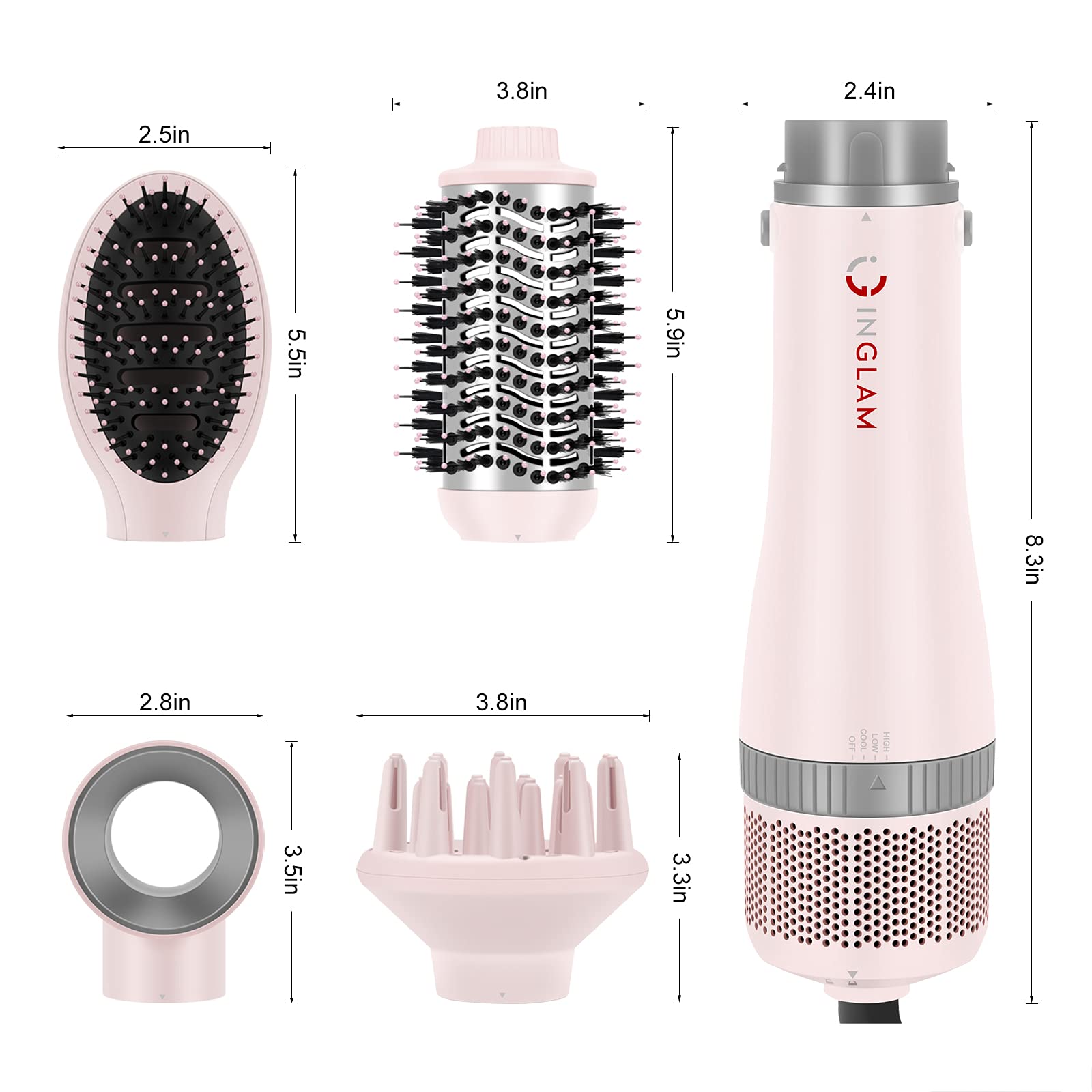 IG INGLAM straightening head delivers sleek, frizz-free results