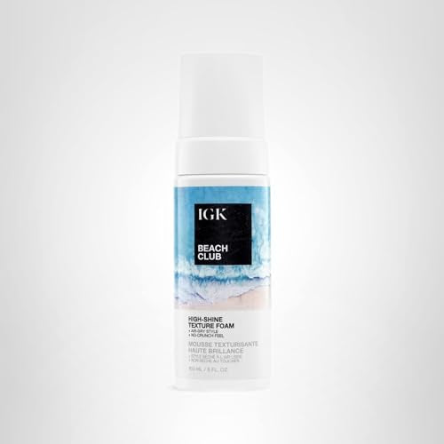IGK Beach Club Polyglutamic Acid highlights moisture barrier for healthy-looking texture.