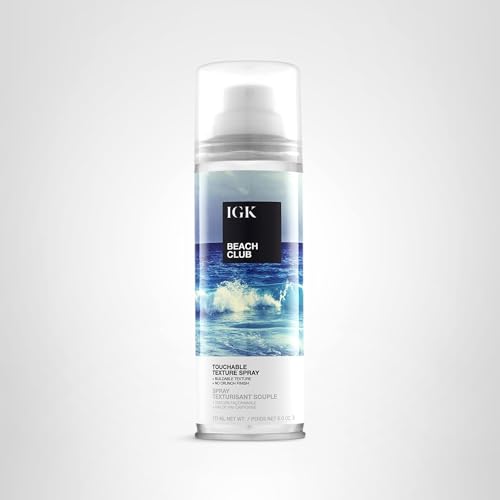 IGK Beach Club texture spray travel-friendly 5 oz bottle for on-the-go styling