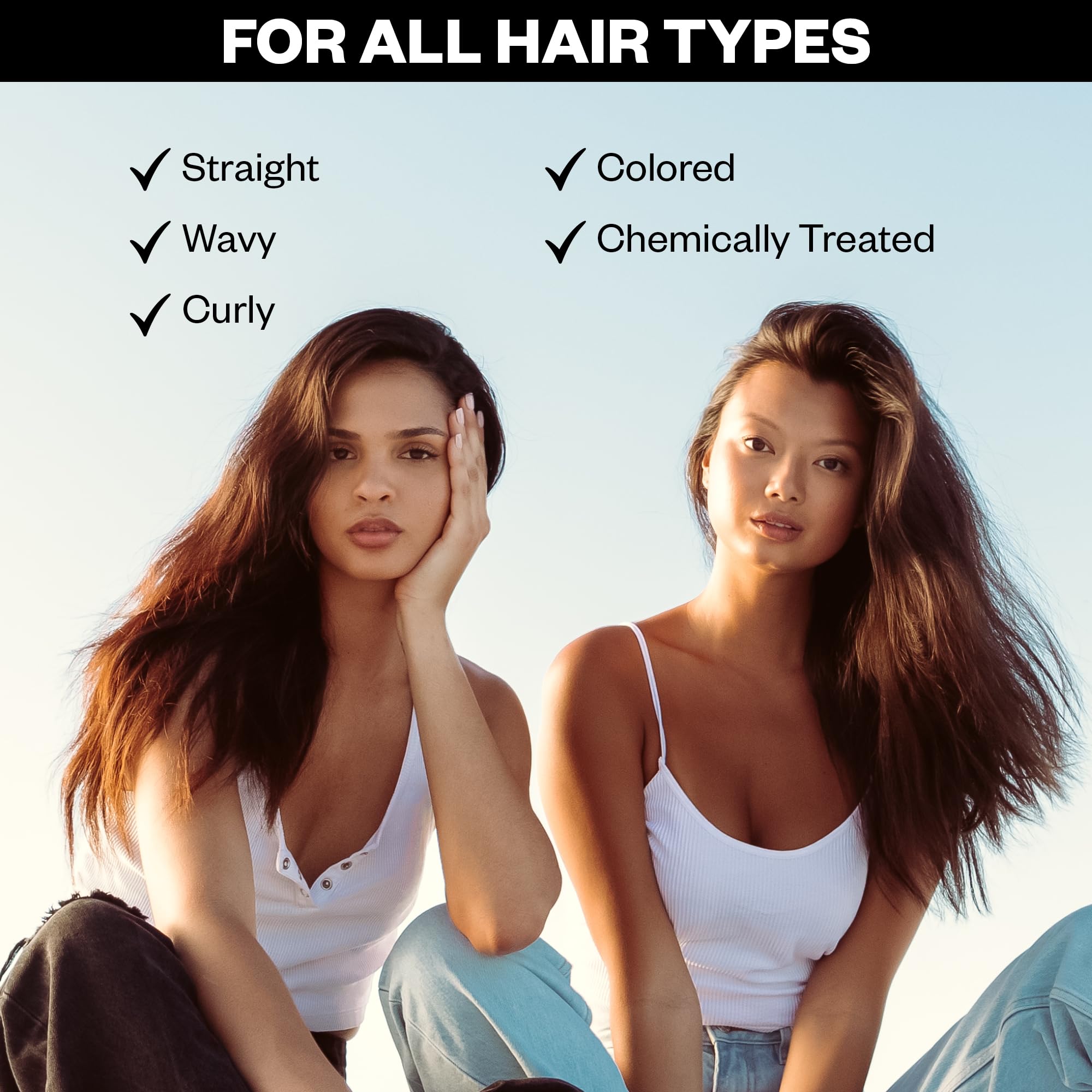 IGK BIG TIME Volume Mousse during blow-dry highlights frizz control and shine.