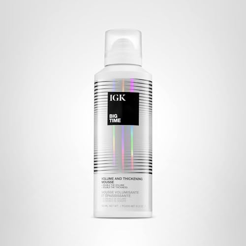 IGK BIG TIME Volume Mousse texture closeup shows airy plumpness without stiffness.