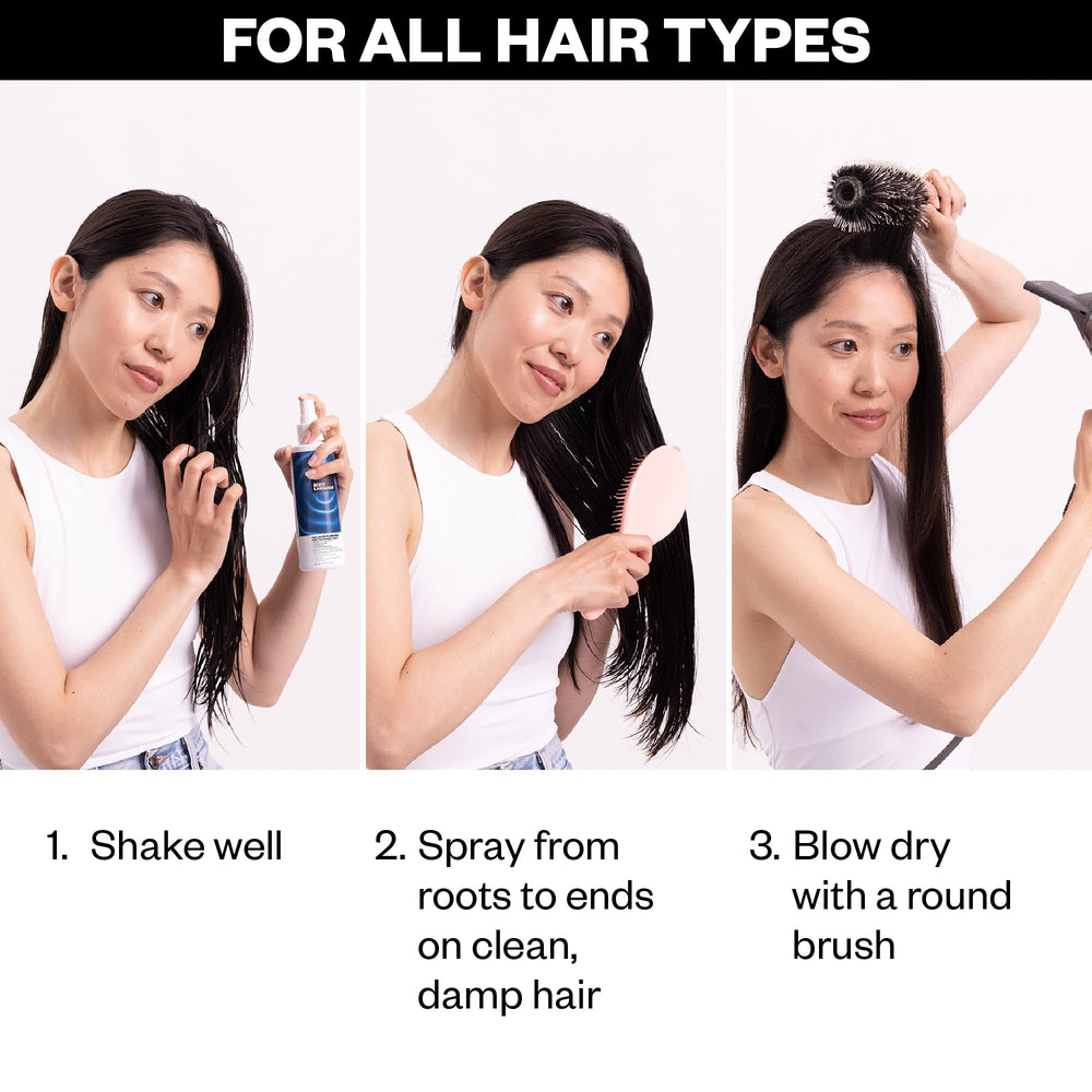IGK Body Language Rice Water Mist triple rice blend icon emphasizes detangling and shine.