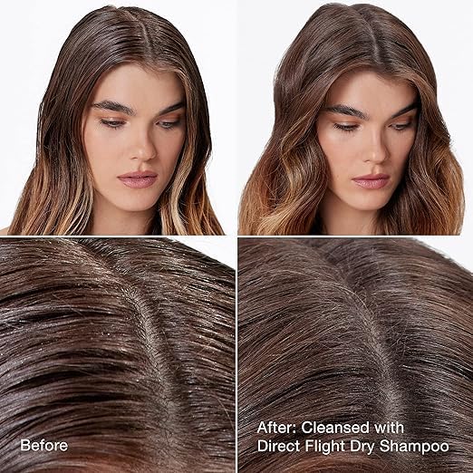 IGK Direct Flight texture shot highlights airy feel and dry shampoo texture
