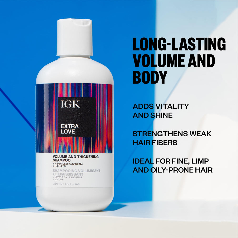 IGK Extra Love ingredients coconut oil visual highlights repair and moisture benefits