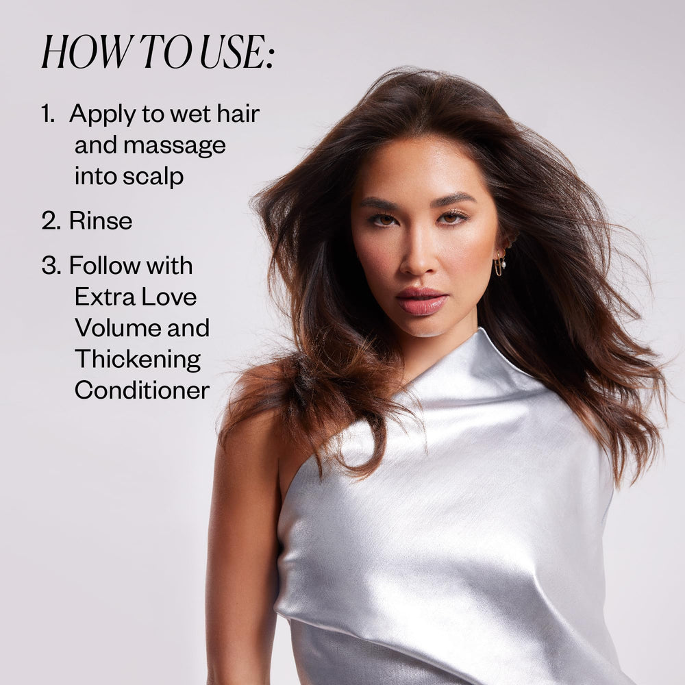IGK Extra Love scalp-balance image shows soothed scalp and weightless volume
