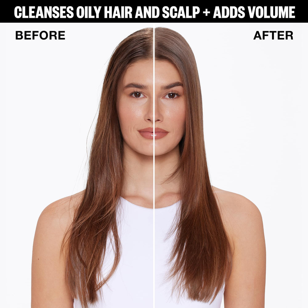 IGK FIRST CLASS Charcoal Detox Dry Shampoo volume-boost reveals fuller-looking hair.