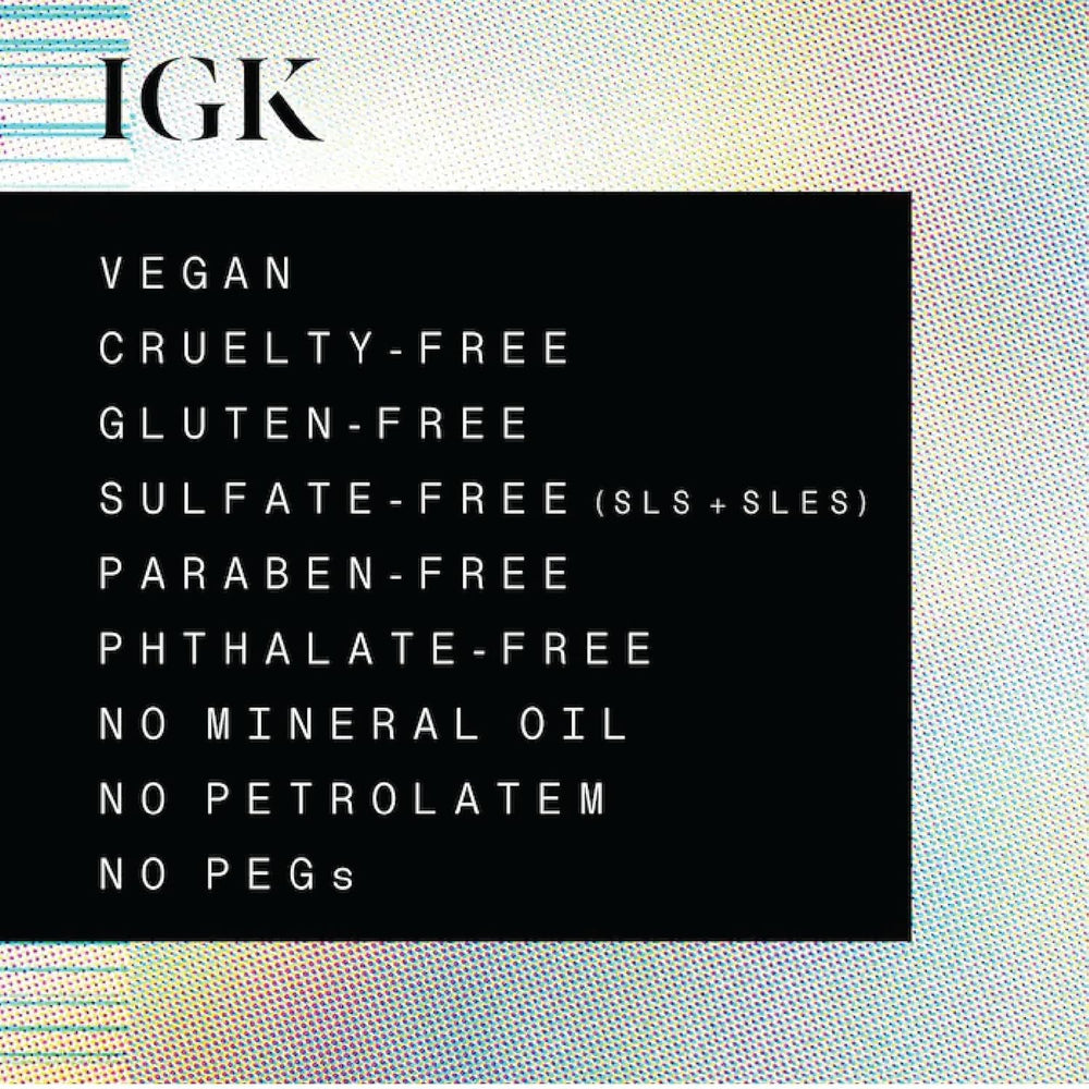 IGK First Class Detox Dry Shampoo front-of-box highlighting charcoal detox and vegan formula.