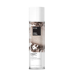 IGK FIRST CLASS Detoxifying Charcoal Shampoo bottle front for a clarifying, oil-control cleanse.