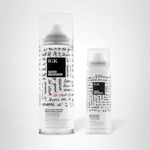 IGK GOOD BEHAVIOR dual-pack presentation—home and travel hair care duo.