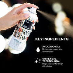 IGK GOOD BEHAVIOR bottle close-up highlights high shine finish