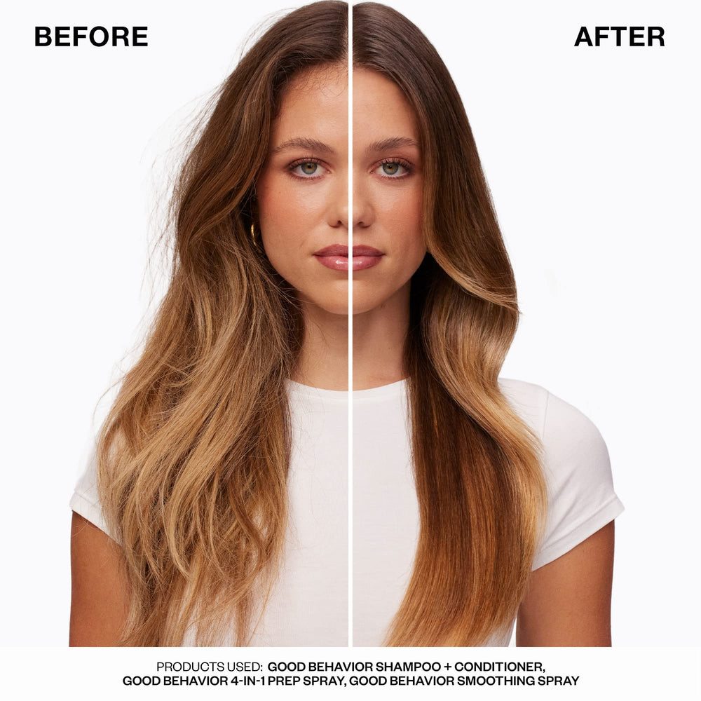 IGK Good Behavior spirulina protein strengthens and nourishes hair.