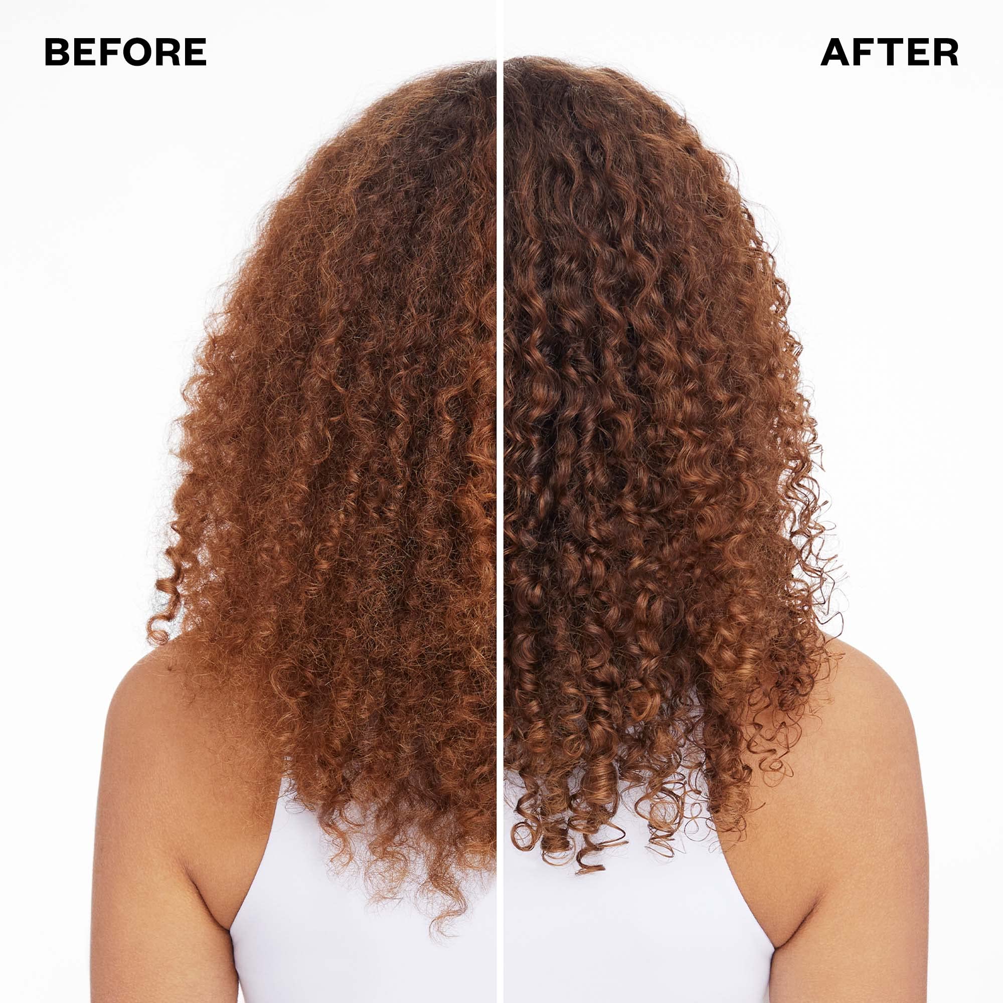 IGK GOOD SPIN frizz-block barrier closeup signals 72-hour frizz control potential.