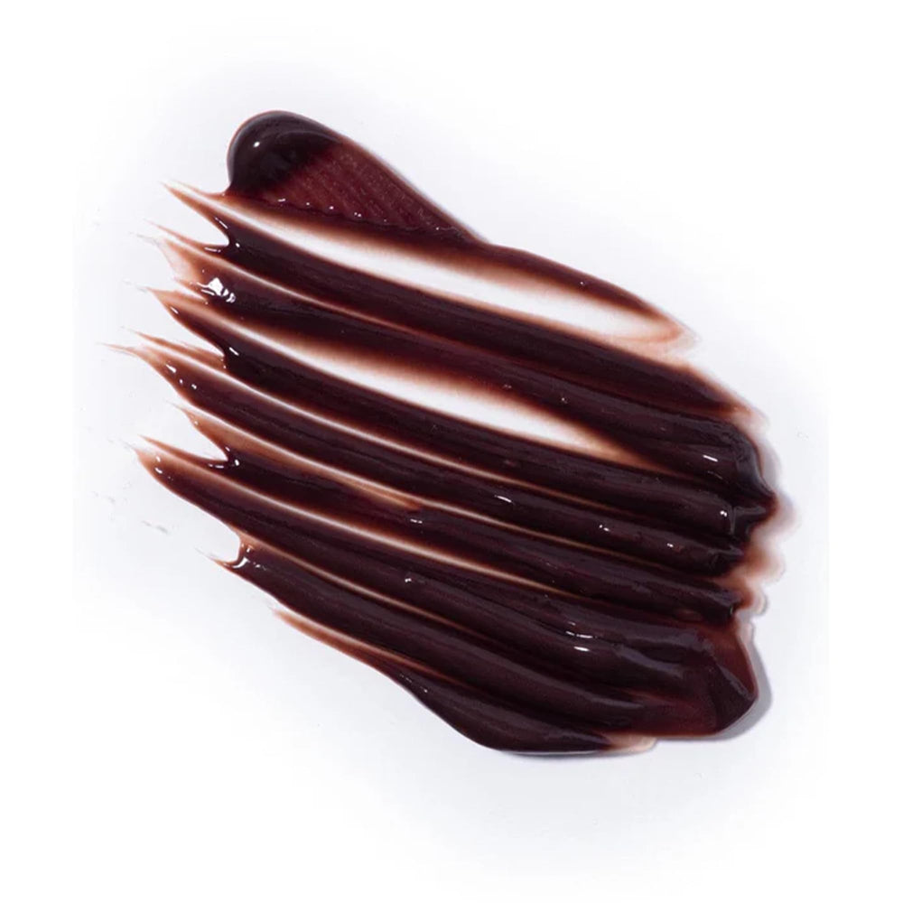 IGK Hair Gloss Toner Chocolate Brown hair shine close-up highlights gloss and depth.