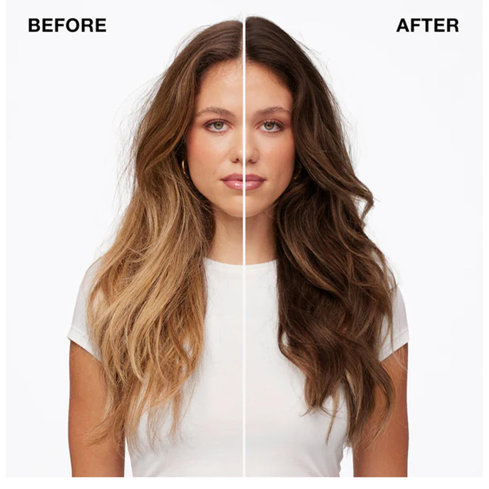 IGK Hair Gloss Toner Chocolate Brown jar nourishing formula boosts moisture and vibrancy.