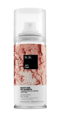 IGK Jet Lag bottle shows weightless dry shampoo for quick refresh and oil absorption