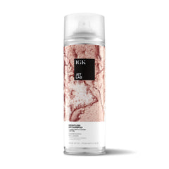 IGK Jet Lag dry shampoo bottle illustrating weightless cleansing for refreshed style between blowouts