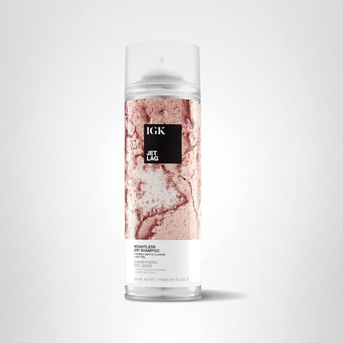 IGK Jet Lag dry shampoo product line banner with vegan cruelty-free icon
