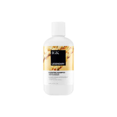 IGK Legendary Dream Hair Shampoo bottle highlights a hydrating, color-safe formula for healthy-looking hair.