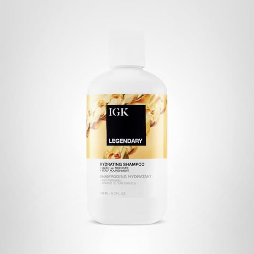 IGK Legendary Dream Hair Shampoo soft hair closeup showcases gentle cleansing for everyday use.