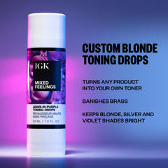 IGK Mixed Feelings drops dispense button for precise, controlled pigment addition