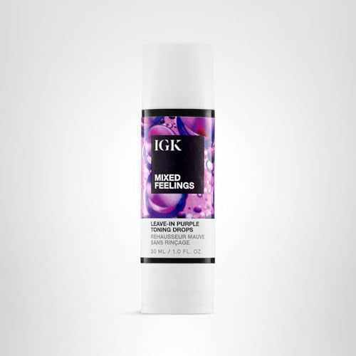 IGK Mixed Feelings drops packaging on shelf communicates premium salon care