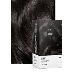 IGK Permanent Hair Dye Kit 4N Original Brown cream-application for consistent coverage