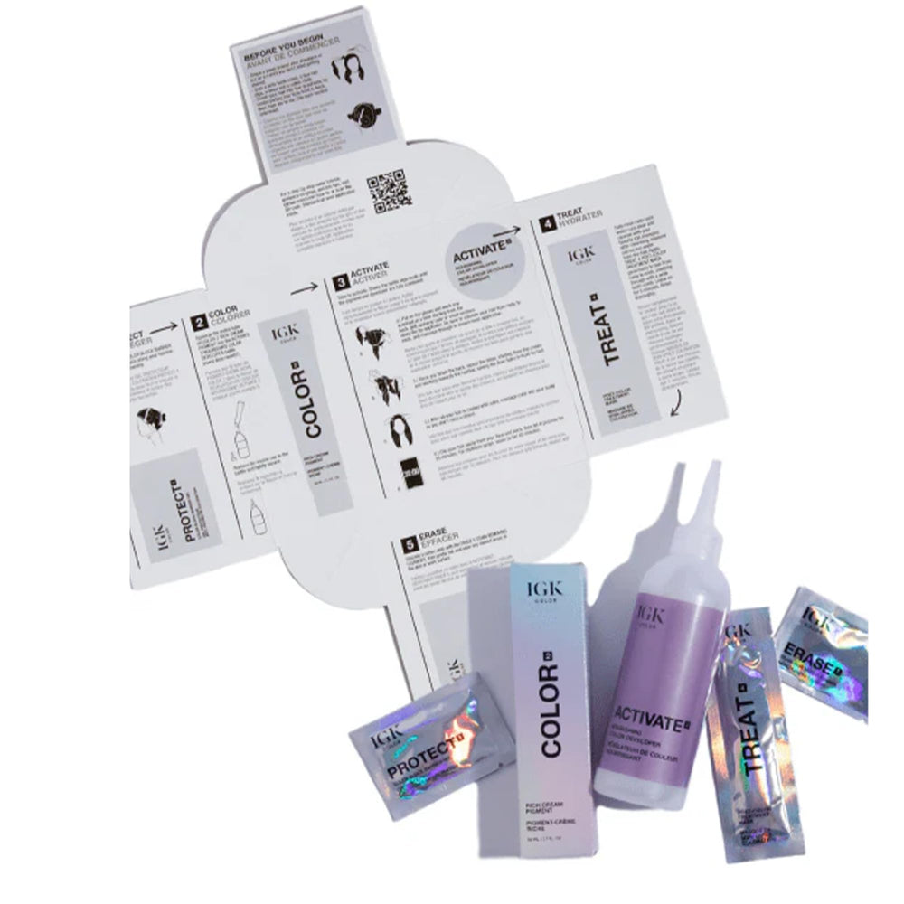 IGK application-action photo captures vibrant, dimensional color development