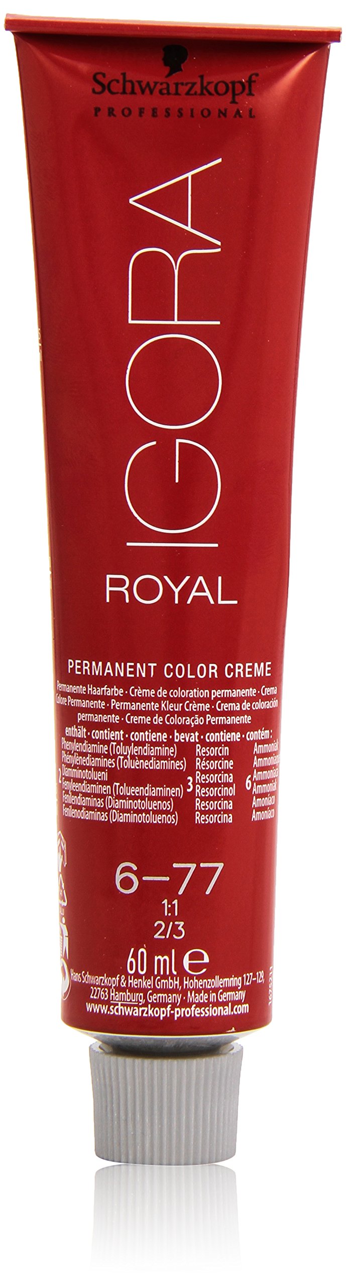 Igora Royal 6-77 dark blonde copper extra tube ready for color