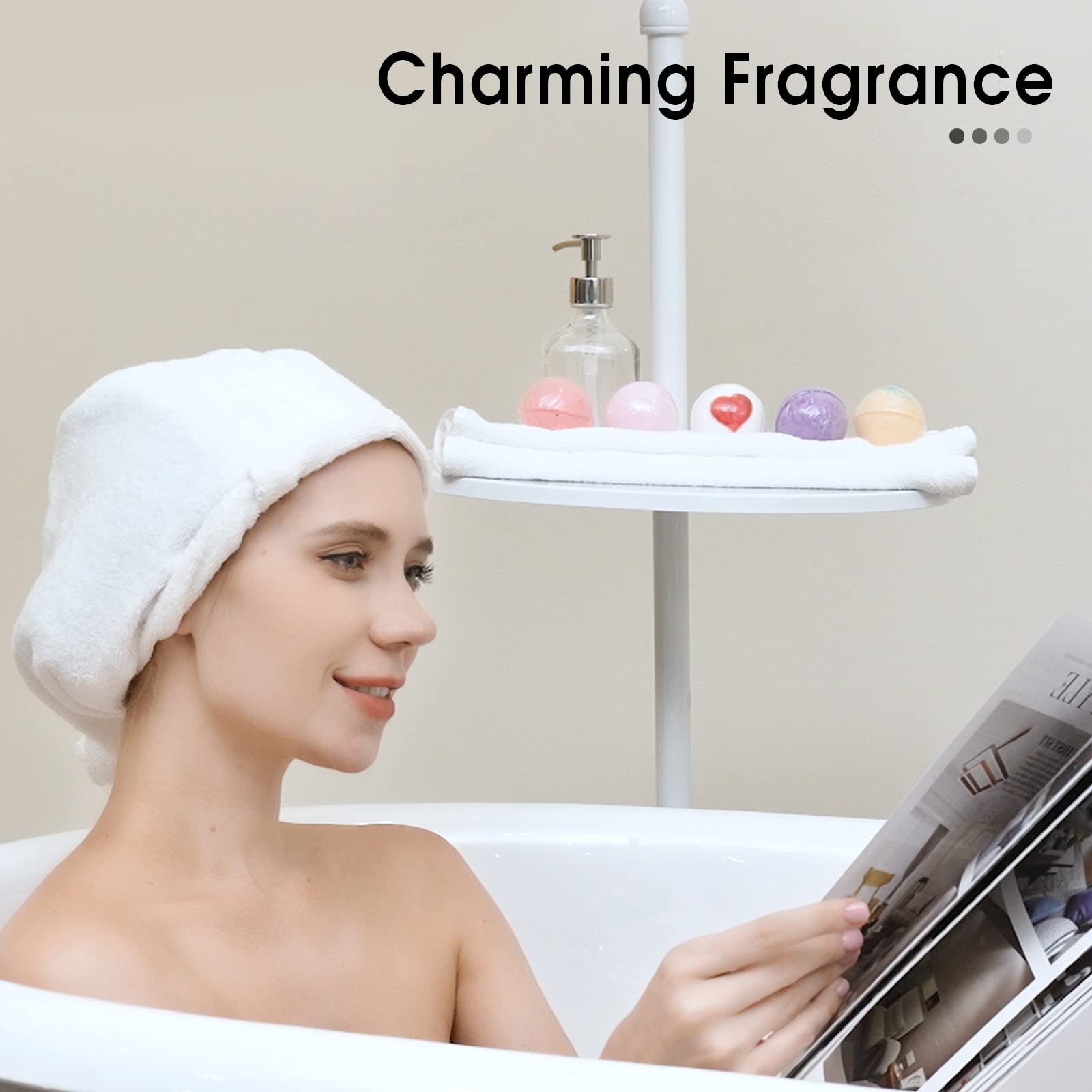 iHave bath bombs fragrances cherry blossom rose image captures floral notes.