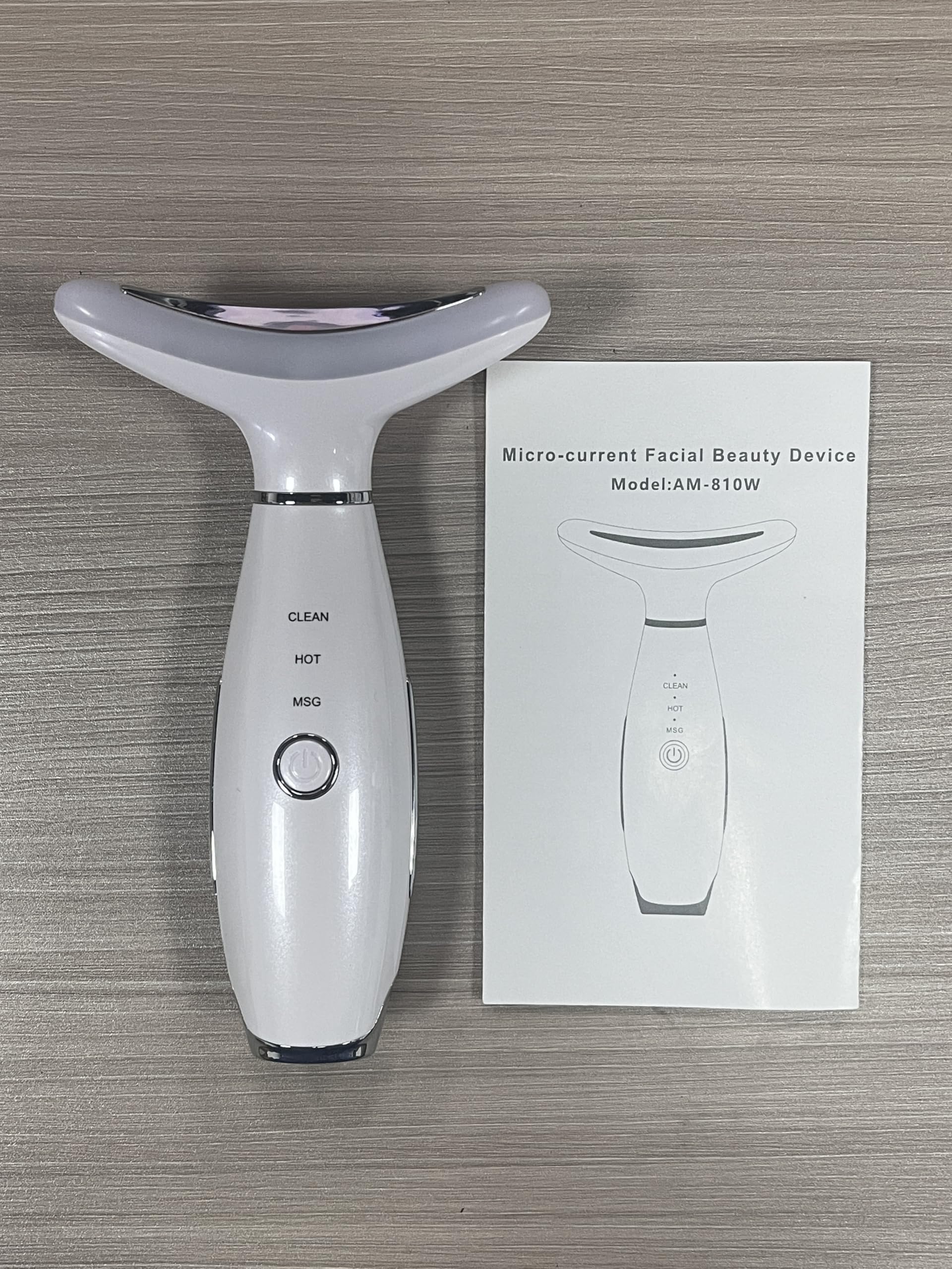 IHOWIN package contents including massager, manual, cover, pedestal, USB cable