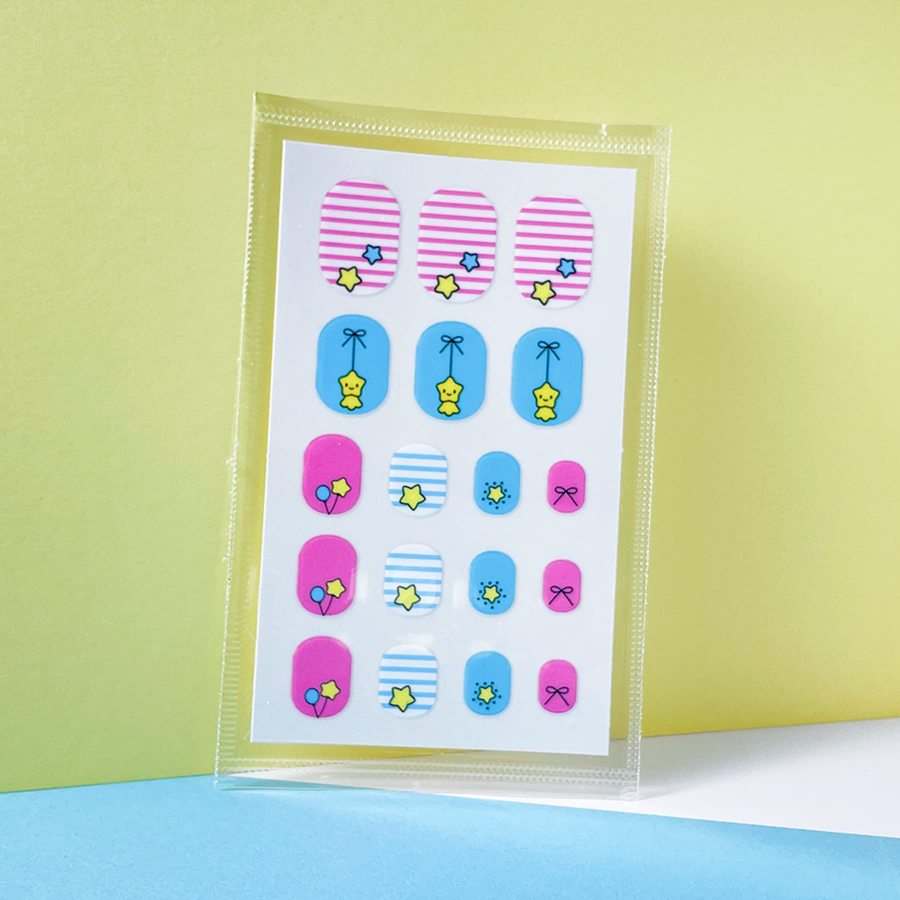 IHUKEIT nail wrap sheets can be cut to size for precise fit on small nails.