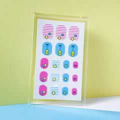 IHUKEIT nail wrap sheets can be cut to size for precise fit on small nails.