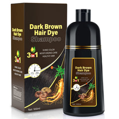 IIIMEIDU dark brown hair dye shampoo packshot shows rich color