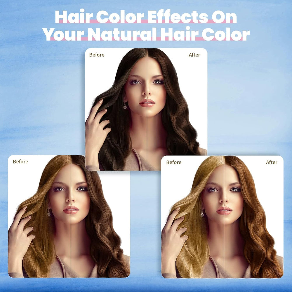 IIIMEIDU gray hair coverage application demonstrates at-home coloring