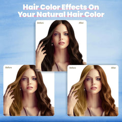 IIIMEIDU gray hair coverage application demonstrates at-home coloring
